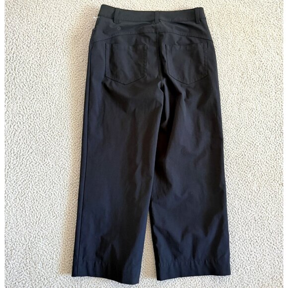 Lululemon Pants Swift Mid-Rise Wide-Leg Pant Black Zip Button - Picture 2 of 10